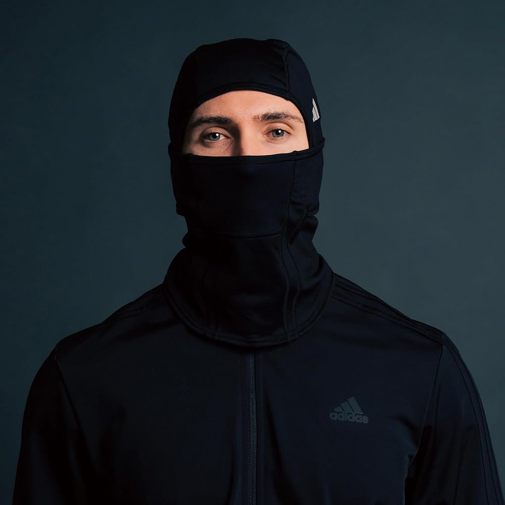 Amazon.co.jp: adidas Alphaskin バラクラバ, ブラック/シルバー